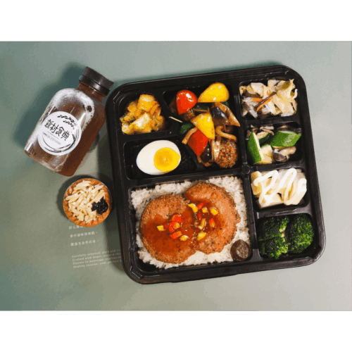 A4雅饌素膳‧蛋奶素餐盒+甜品+飲品