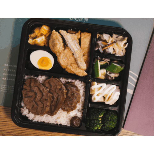 B1豬牛雙拼餐盒