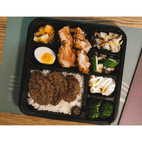 B2雞牛雙拼餐盒